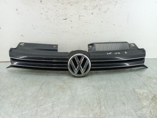 решетка радиатора Volkswagen Golf 6 поколение 2011, 2.0 л., TDi, CFGB, дизель, 6МКПП, чёрный, хетчбэк 3 дв., передний привод, 5K0853651AF