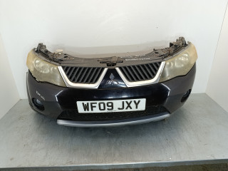 передняя часть (ноускат) Mitsubishi Outlander 2 поколение 2009, 2.0 л., DiD, BSY, дизель, 6МКПП, чёрный, внедорожник 5 дв., полный привод