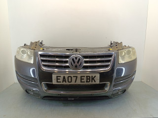передняя часть (ноускат) Volkswagen Touareg 1 поколение [рестайлинг] 2007, 3.0 л., TDi, BKS, дизель, АКПП, чёрный, внедорожник 5 дв., полный привод