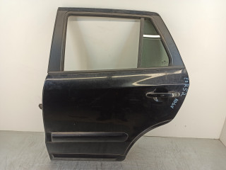 дверь задняя левая Hyundai Santa Fe 2 поколение (CM) [рестайлинг] 2009, 2.2 л., CRDi, D4EB, дизель, АКПП, чёрный, внедорожник 5 дв., полный привод
