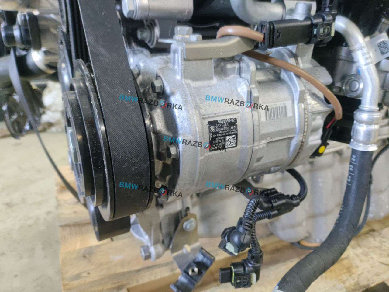компрессор кондиционера BMW M2 G87 2024, 3.0 л., S58B30A, бензин, brooklyn grau metallic (c4p), купе, задний привод, правый руль, 9482996, 64529482996 - фото №1
