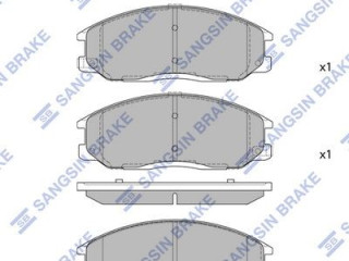 тормозные колодки SsangYong Actyon 1 поколение (2005 - 2012), 581014AA90, 5810126A30, 581013AA20, 581014AA26, 5810126A10, 5810126A20, 5810147A00, 5810139A40, 5810139A20, OK52Y3523Z, 581012AA26, 581014AA20, 4813008260, 48130091A0, 48130090A1, SP1157, 4813008BA0