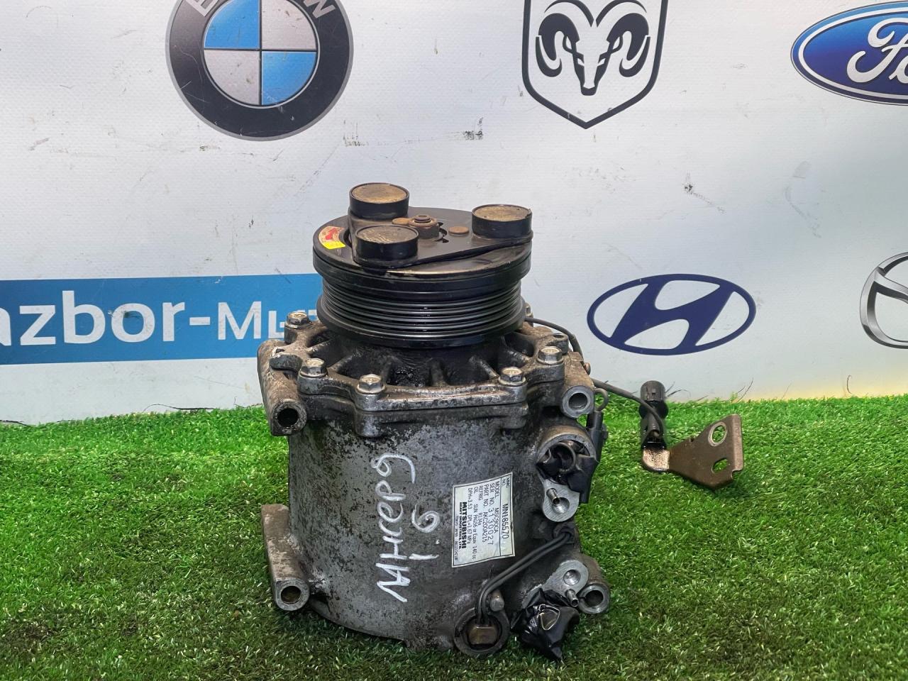 компрессор кондиционера Mitsubishi Lancer 9 поколение 2004, 1.6 л., 4G18, бензин, АКПП, пурпурный, седан, передний привод, MN185570 - фото №1