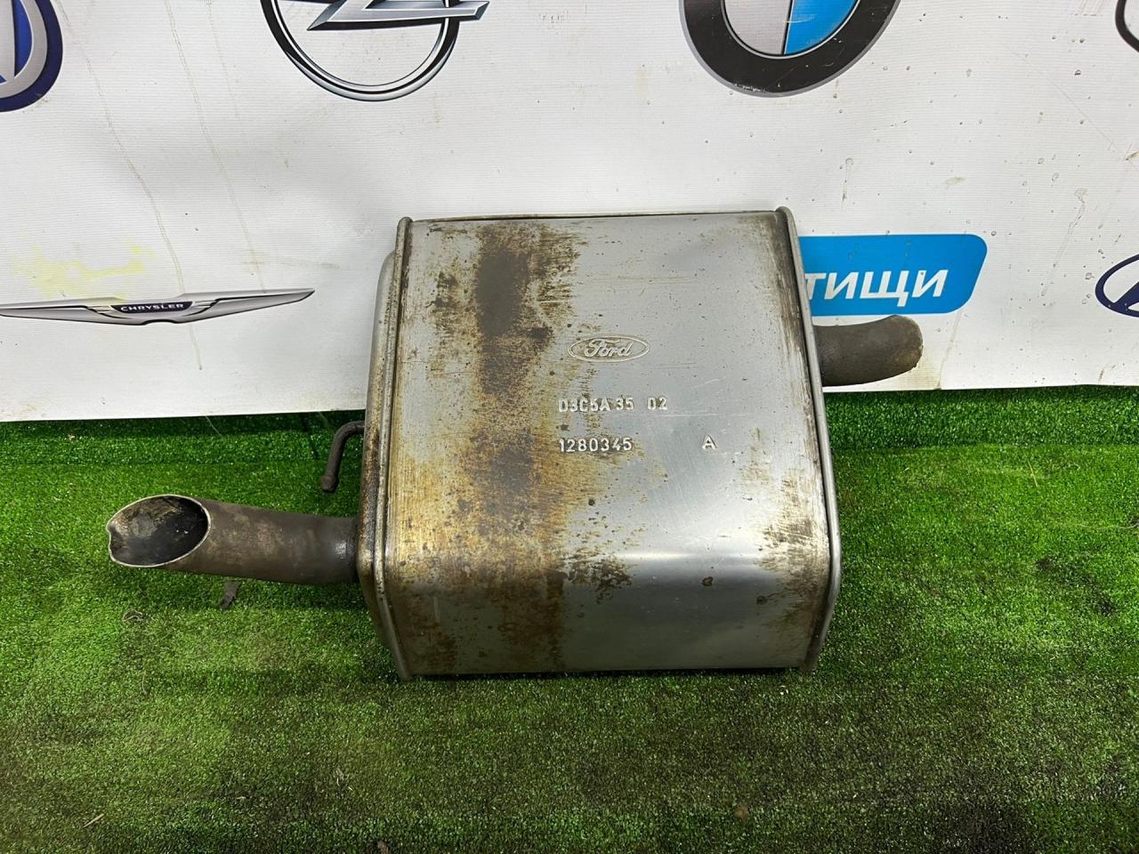 банка глушителя задняя Ford Mondeo 3 поколение 2003, 2.0 л., бензин, МКПП, универсал, 1280345, D3C5A3502 - фото №1