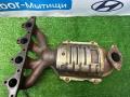коллектор выпускной Hyundai Getz 1 поколение 2005, 1.3 л., G4EA, бензин, МКПП, красный, передний привод - фото №4