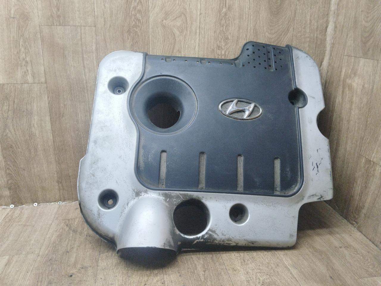 декоративная крышка двигателя Hyundai Santa Fe 2 поколение (CM) 2005, 2.2 л., дизель, АКПП, внедорожник 5 дв. - фото №1