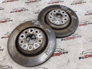 диск тормозной задний Volkswagen Atlas 1 поколение 2018, 2.0 л., бензин, АКПП, черный, внедорожник 5 дв., полный привод