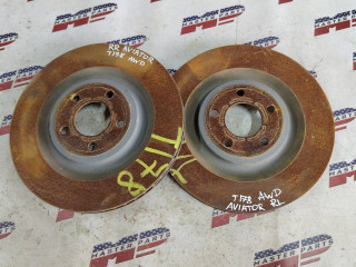 диск тормозной задний Lincoln Aviator 2 поколение 2020, 3.0 л., бензин, АКПП, черный, внедорожник 5 дв., полный привод