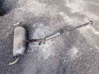 глушитель Infiniti QX50 P71A J55 2020, 2.0 л., бензин, АКПП, белая, внедорожник 5 дв., передний привод, 201005NA4A