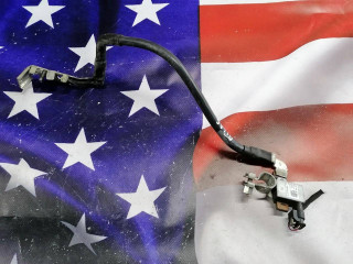 минусовой провод аккумулятора Volkswagen Atlas 1 поколение 2018, 3.6 л., бензин, АКПП, белый, внедорожник 5 дв., передний привод