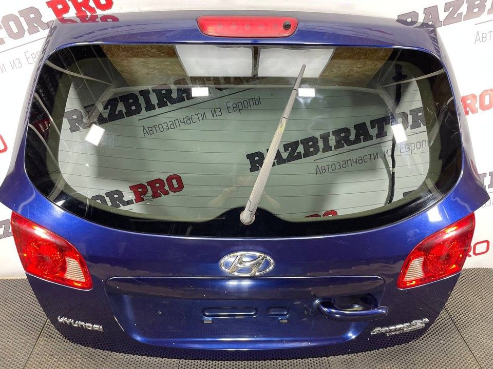 крышка багажника (дверь 3-5) Hyundai Santa Fe 2 поколение (CM) 2007, 2.2 л., D4EB, дизель, АКПП, 737002B030 - фото №1