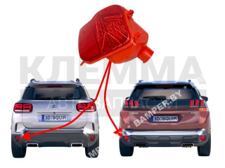 фонарь противотуманный левый Peugeot 3008 2 поколение 2019, 9811718480