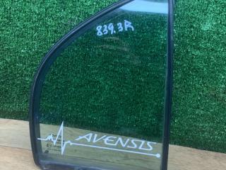 стекло двери задней правой Toyota Avensis 1 поколение (T220) 1998, 2.0 л., 2C, дизель, МКПП, седан