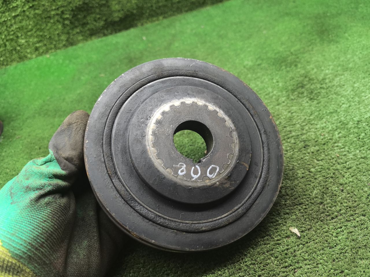 шкив коленвала Peugeot 806 1 поколение 1997, 2.1 л., дизель, МКПП, минивэн - фото №1