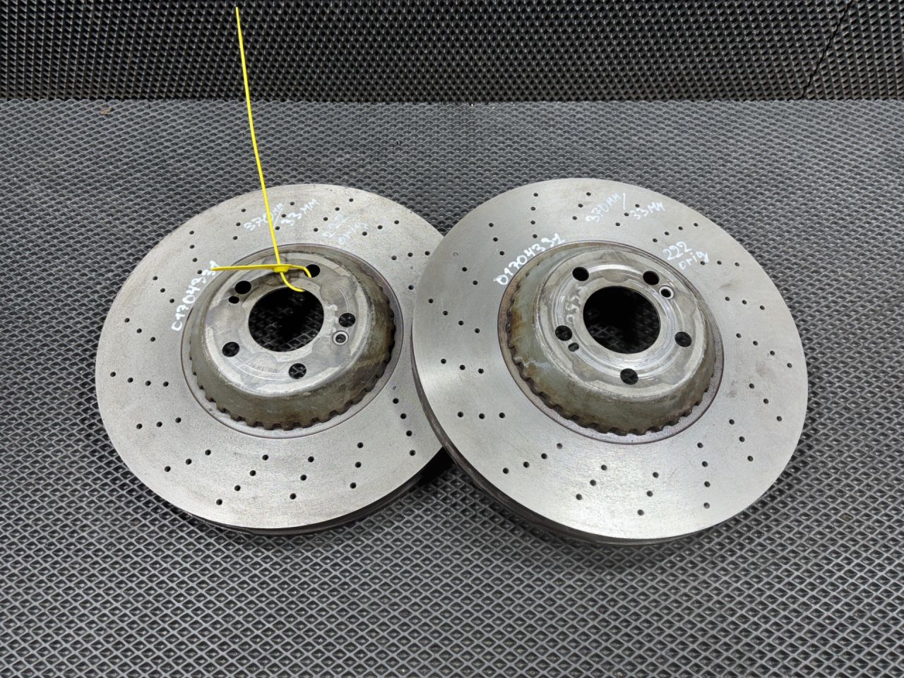 диски тормозные (комплект) Mercedes-Benz S-Класс W222/C217/A217 2016, 4.0 л., M 177.980, бензин, АКПП, седан, A2224200272 - фото №1