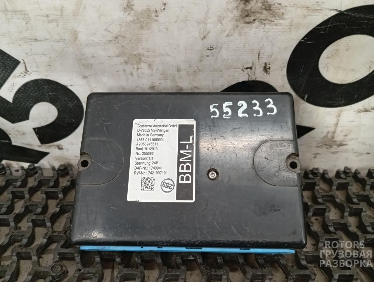 блок управления BBM-L DAF XF 105 2 поколение 2013, 1740941, 7421007191, A2C53245511 - фото №1