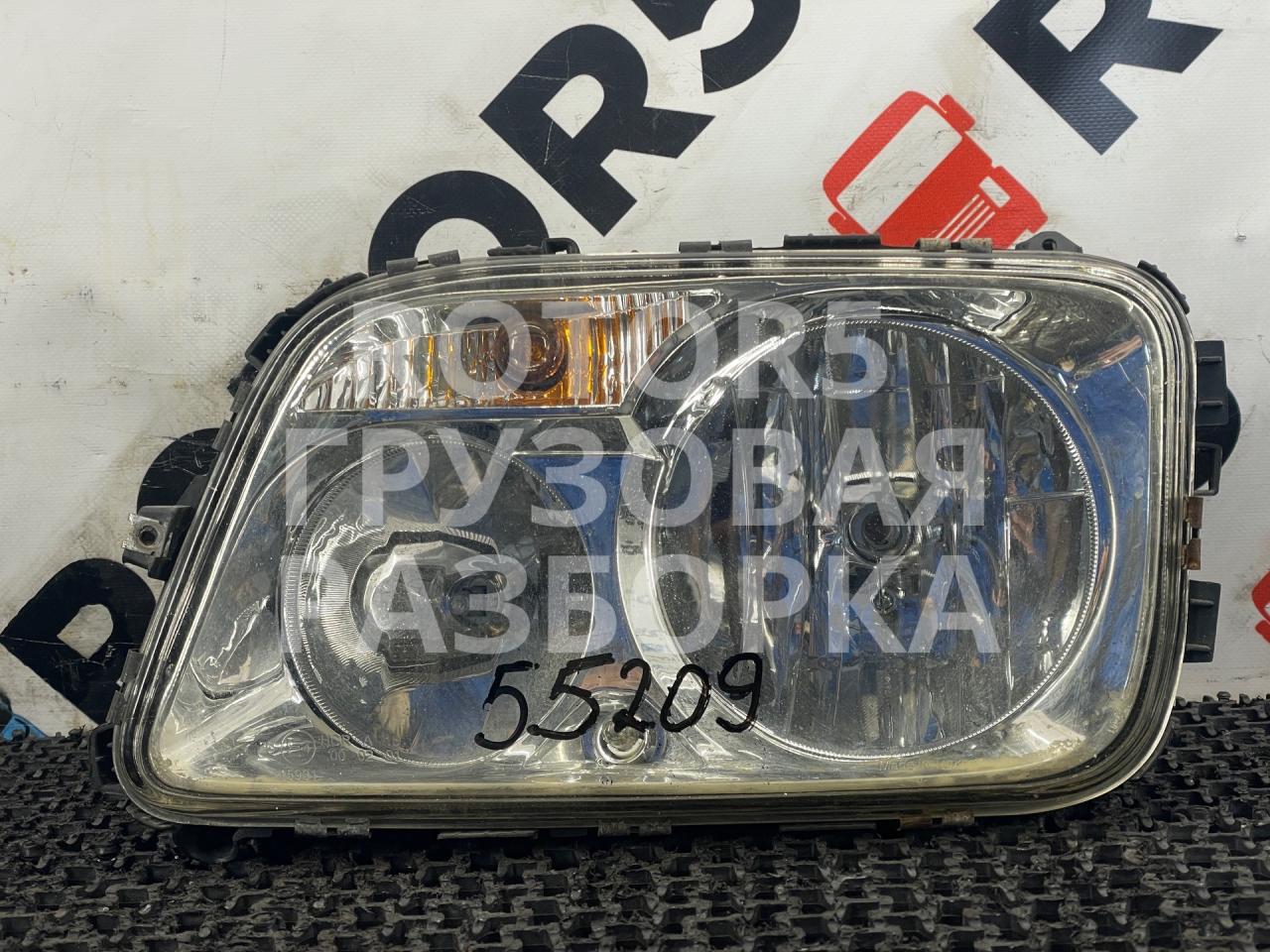 фара левая Mercedes-Benz Actros 2 поколение (MP2) 2007, 11.9 л., OM 541.974, дизель, АКПП, серебристый - фото №1