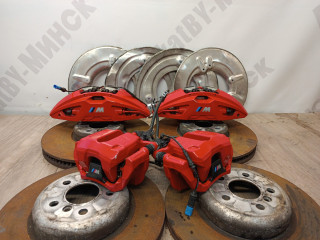 комплект тормозов BMW X5 G05 [рестайлинг] G05 2024, 3.0 л., B58B30P, бензин, АКПП, a300, внедорожник 5 дв., полный привод, 6880079, 34206880079, 34106875284, 6875284, 34116875283, 6875283, 6897350, 34116897350, 34116897349, 6897349, 6898607, 34206898607, 6898608, 34206898608