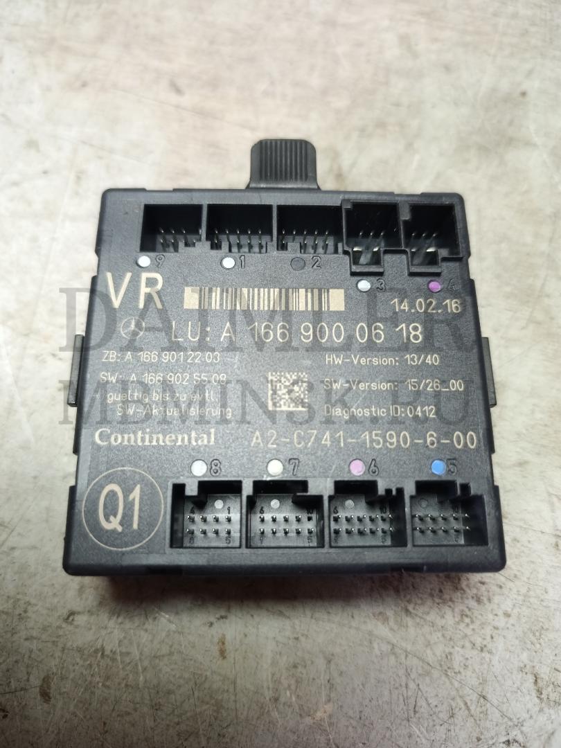 модуль управления двери Mercedes-Benz GLE W166 2016, 3.0 л., OM 642.826, дизель, АКПП, A1669000618 - фото №1