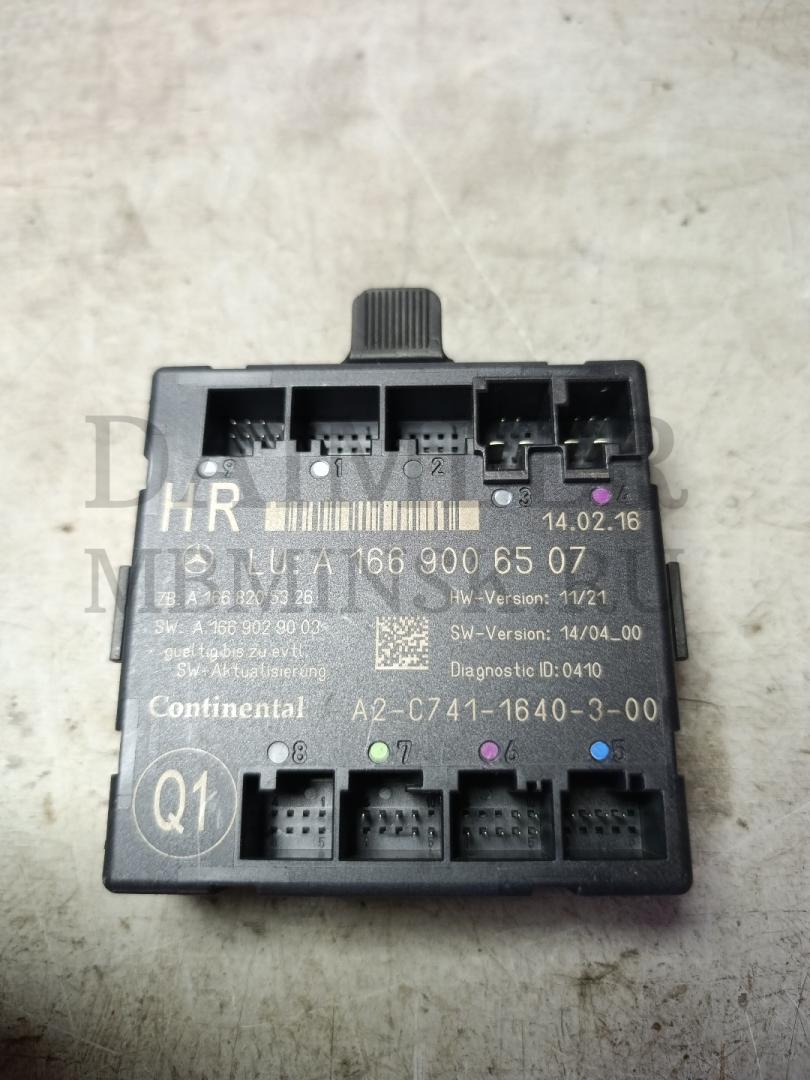 модуль управления двери Mercedes-Benz GLE W166 2016, 3.0 л., OM 642.826, дизель, АКПП, A1669006507 - фото №1