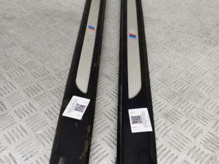 комплект накладок на пороги (внутренние) BMW 3 серия E90/E91/E92/E93 [рестайлинг] E92 2008, 2.0 л., N47 D20 A, дизель, МКПП, sparkling graphite (a22), купе, задний привод, правый руль, 7900775, 7900776, 51477900775, 51477900776