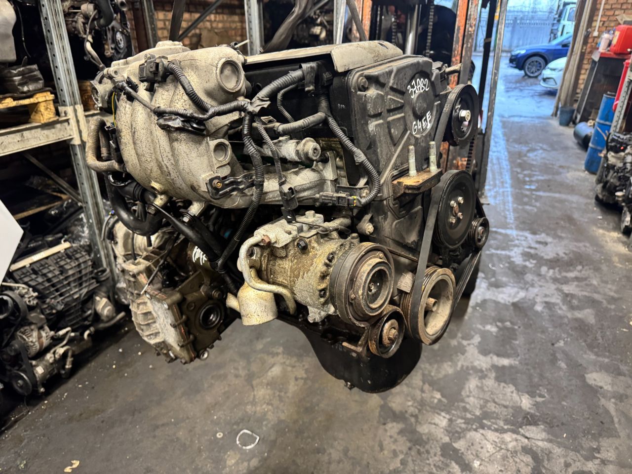 двигатель Kia Rio 2 поколение 2007, 1.4 л., i, G4EE, бензин, G4EE - фото №1