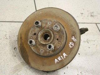 кулак поворотный левый Honda Fit Aria 1 поколение GD6 2002, 1.5 л., L15A, бензин, АКПП, серый, седан, передний привод, правый руль