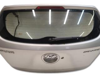 крышка багажника (дверь 3-5) Hyundai Solaris 1 поколение RB 2011, 1.4 л., G4FA, бензин, МКПП, серебристый, хетчбэк 5 дв., передний привод