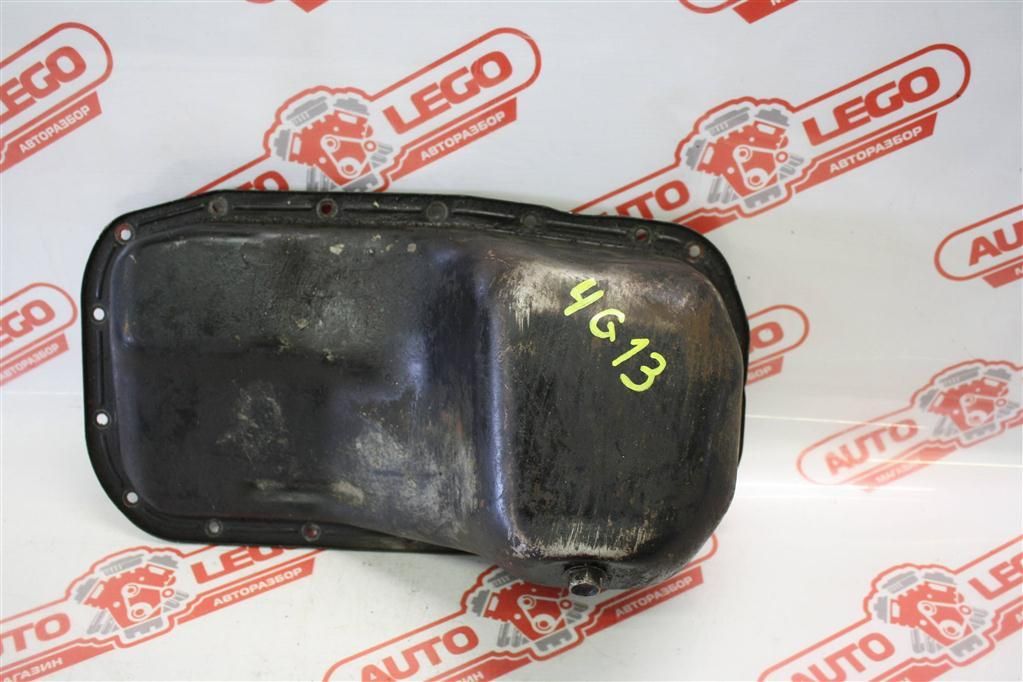 масляный поддон Mitsubishi Mirage 5 поколение C12A 1995, 1.3 л., 4G13 (12V), бензин, АКПП, серый, купе, передний привод, правый руль - фото №1