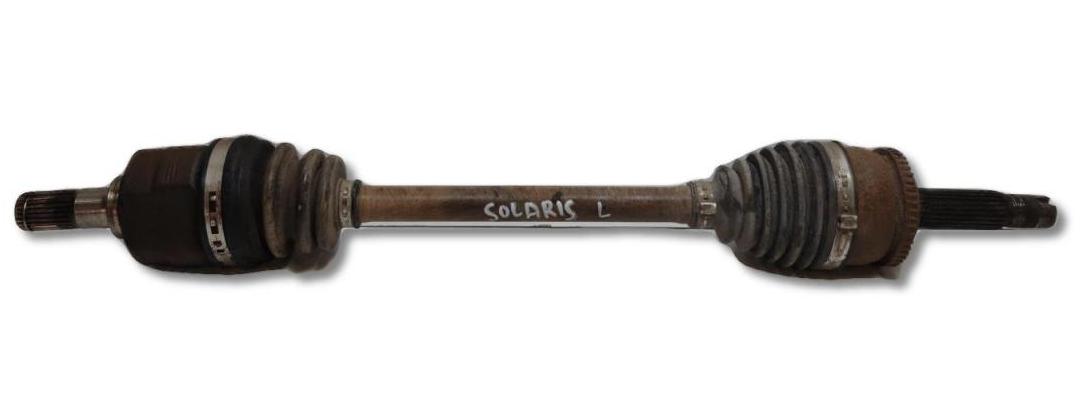 полуось передняя левая (приводной вал, ШРУС) Hyundai Solaris 1 поколение RB 2011, 1.4 л., G4FA, бензин, МКПП, серебристый, хетчбэк 5 дв., передний привод, 495001R000 - фото №1