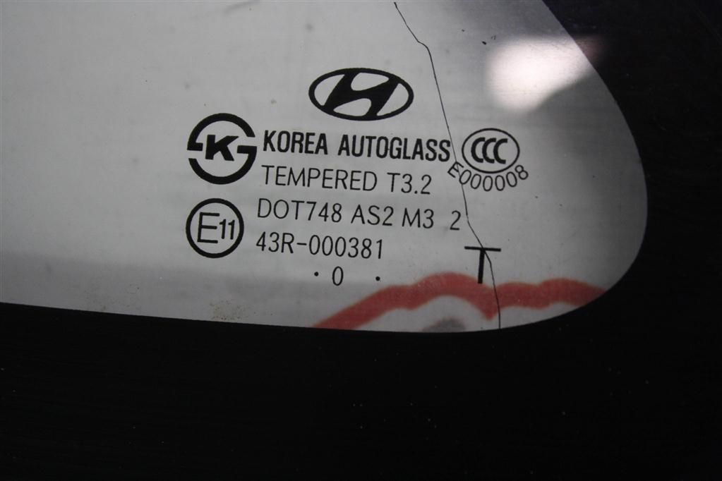 стекло (иные) Hyundai Elantra HD 2010, 1.6 л., G4FC, бензин, МКПП, белый, седан, передний привод, 878202H000 - фото №1