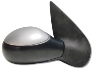 зеркало наружное правое Peugeot 206 1 поколение [рестайлинг] 2A 2003, 1.4 л., KFW, бензин, МКПП, серебристый, передний привод