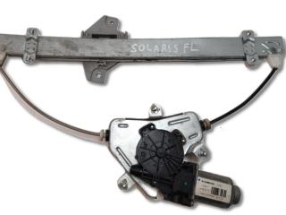 стеклоподъемник передний левый Hyundai Solaris 1 поколение RB 2011, 1.4 л., G4FA, бензин, МКПП, серебристый, хетчбэк 5 дв., передний привод, 824030U010