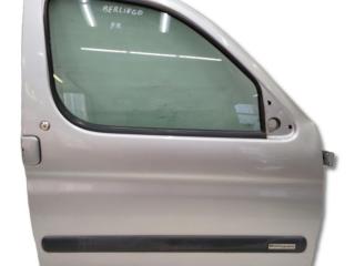 дверь передняя правая Citroen Berlingo 1 поколение (M49) MF 2001, 1.4 л., KFX (TU3JP), бензин, МКПП, серебро, передний привод