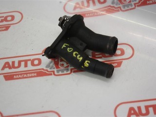 корпус термостата Ford Focus 2 поколение BK 2007, 1.6 л., SHDA, бензин, АКПП, темно-синий, седан, передний привод, 1707050
