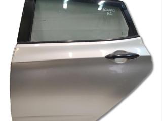 дверь задняя левая Hyundai Solaris 1 поколение RB 2011, 1.4 л., G4FA, бензин, МКПП, серебристый, хетчбэк 5 дв., передний привод