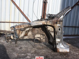 четверть передняя левая Skoda Octavia 1 поколение (A4) [рестайлинг] 1U2 2007, 1.6 л., AKL, бензин, МКПП, черный, седан, передний привод