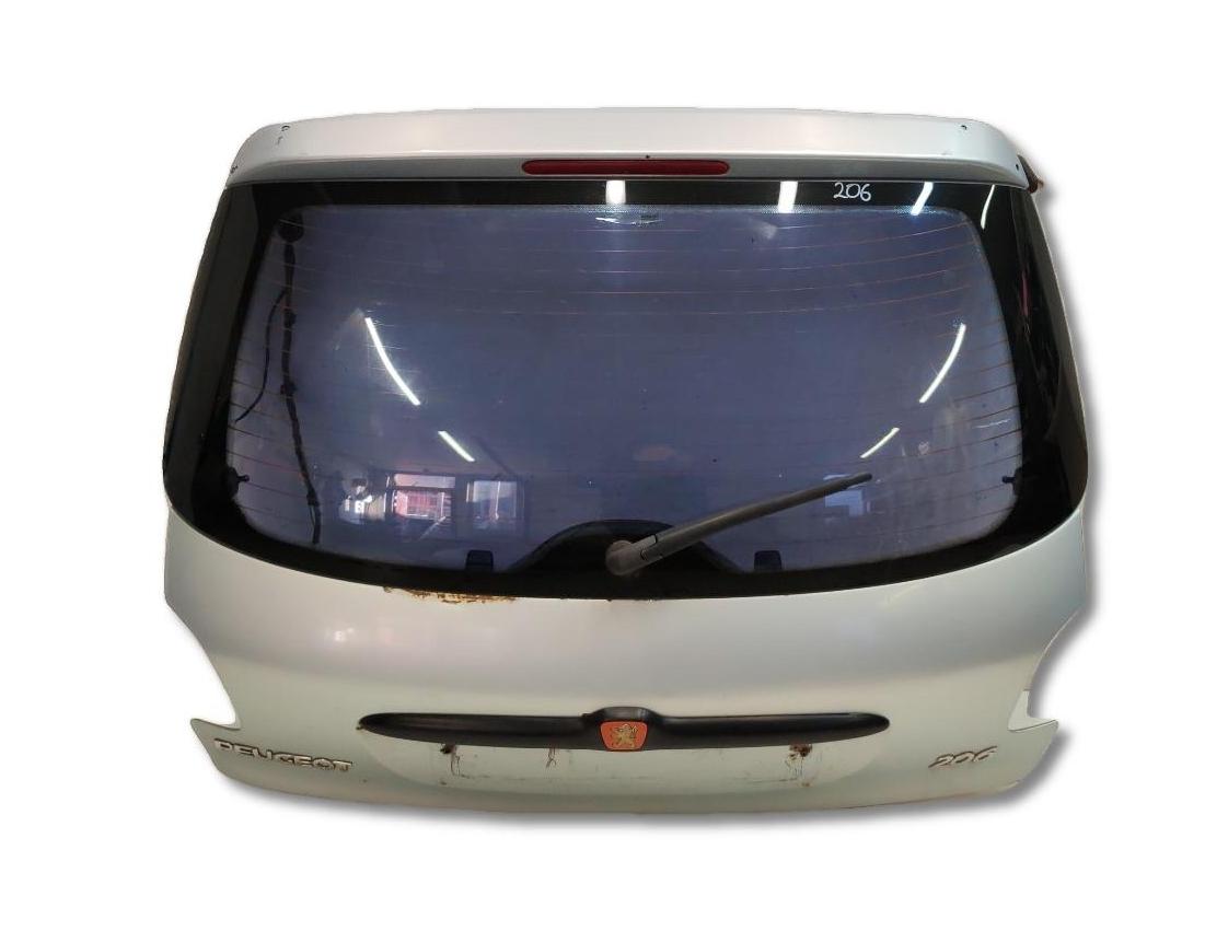 крышка багажника (дверь 3-5) Peugeot 206 1 поколение 2A/C 2001, 1.6 л., NFU (TU5JP4), бензин, МКПП, голубой, хетчбэк 3 дв., передний привод - фото №1