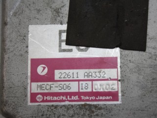 блок управления двигателем Subaru Legacy 1 поколение BF3 1992, 1.8 л., EJ18, бензин, АКПП, универсал, 22611AA332