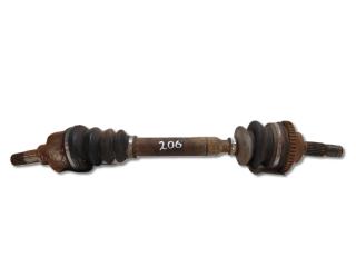 полуось передняя левая (приводной вал, ШРУС) Peugeot 206 1 поколение 2A/C 2001, 1.6 л., NFU (TU5JP4), бензин, МКПП, голубой, хетчбэк 3 дв., передний привод, 3272AE
