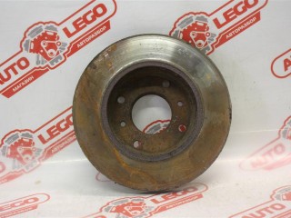 диск тормозной передний Nissan Primera P10 1992, SR20DE, МКПП, серый, хетчбэк 5 дв., передний привод