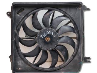вентилятор радиатора Chery Tiggo 3 1 поколение 2017, 1.6 л., SQRE4G16, бензин, вариатор, белый, передний привод, T11-1308120BB