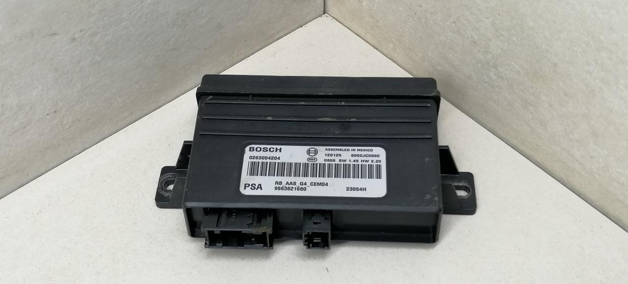 блок управления парктрониками Citroen C3 Picasso 1 поколение 2012, 1.6 л., i, бензин, 5МКПП, чёрный, 0263004204, 9663826180 - фото №1