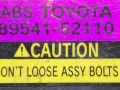 блок ABS Toyota Yaris Verso 1 поколение XP20 2001, 1.3 л., бензин, 89541-52110 - фото №6