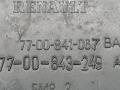 консоль салона Renault Megane 1 поколение LA0E 1996, 1.4 л., i, E7J 764, бензин, 5МКПП, синий, седан, передний привод, 7700841067, 77-00-843-249 - фото №4