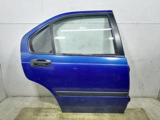 дверь задняя правая Rover 400 Series 1 поколение 1997, 1.6 л., i, бензин, 5МКПП, синий, хетчбэк 5 дв.