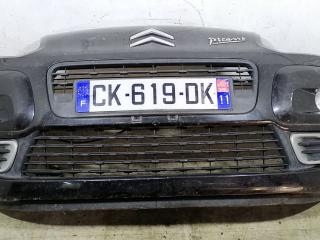 бампер передний Citroen C3 Picasso 1 поколение 2012, 1.4 л., i, бензин, 5МКПП, чёрный