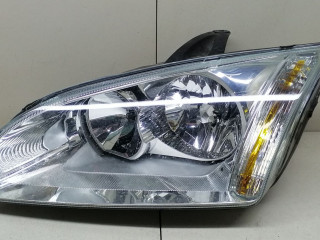 фара левая Ford Focus 2 поколение 2006, 1.6 л., i, бензин, 5МКПП, серебристый, универсал, передний привод, 1480990, 1480996