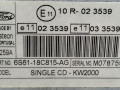 магнитола Ford Focus 2 поколение 2006, 1.6 л., i, бензин, 5МКПП, серебристый, универсал, передний привод, 6S61-18C815-AG - фото №6