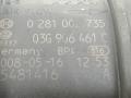 расходомер воздуха Volkswagen Passat B6 2008, 2.0 л., TDi, CBAB, дизель, 6МКПП, серебристый, универсал, 0281002735, 03G906461C - фото №5